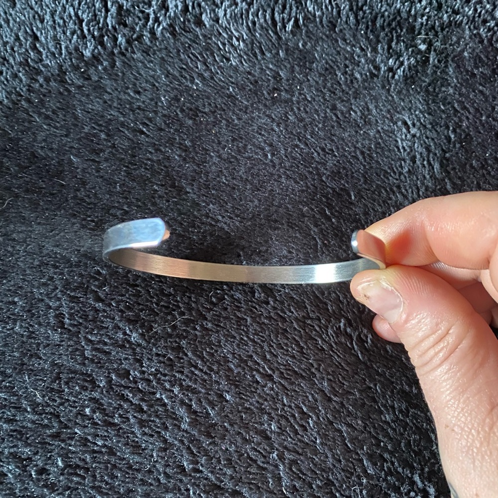 Silvertone Cuff Bracelet - image 3